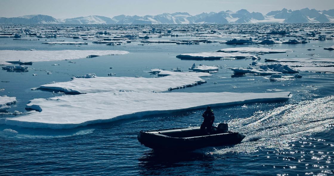 A Person In A Boat In The Water