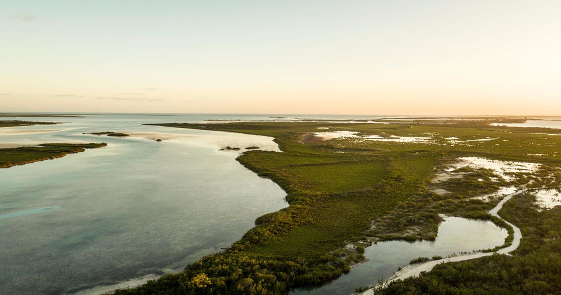 A Beach With Many Small Islands