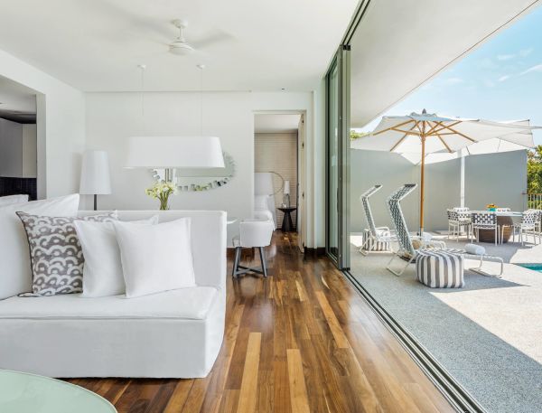 Spacious indoor and outdoor dining areas