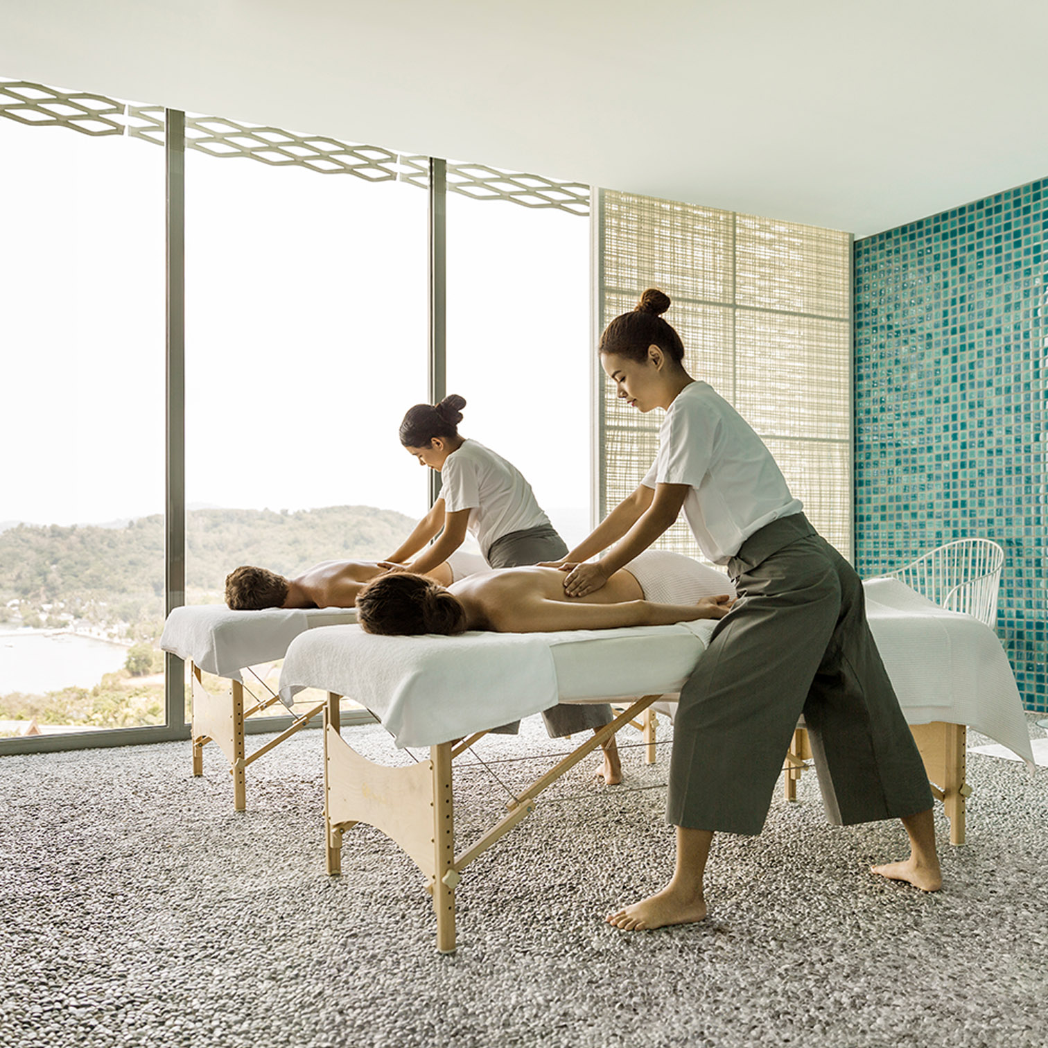 A Group Of People In A Room