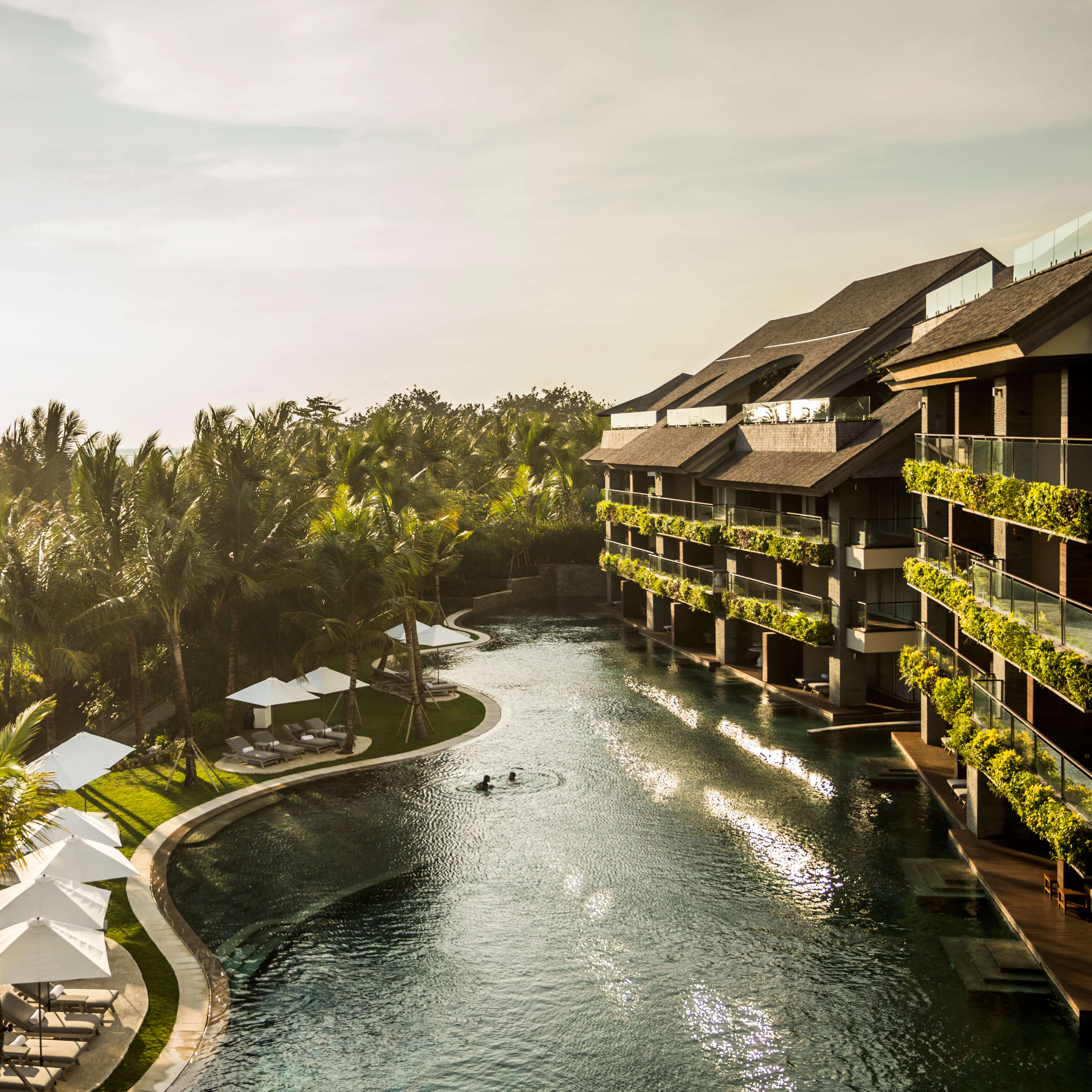A River With Buildings Along It