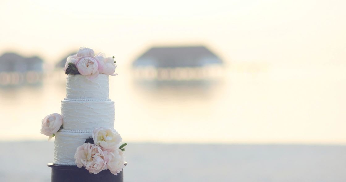 A Cake With Flowers On It