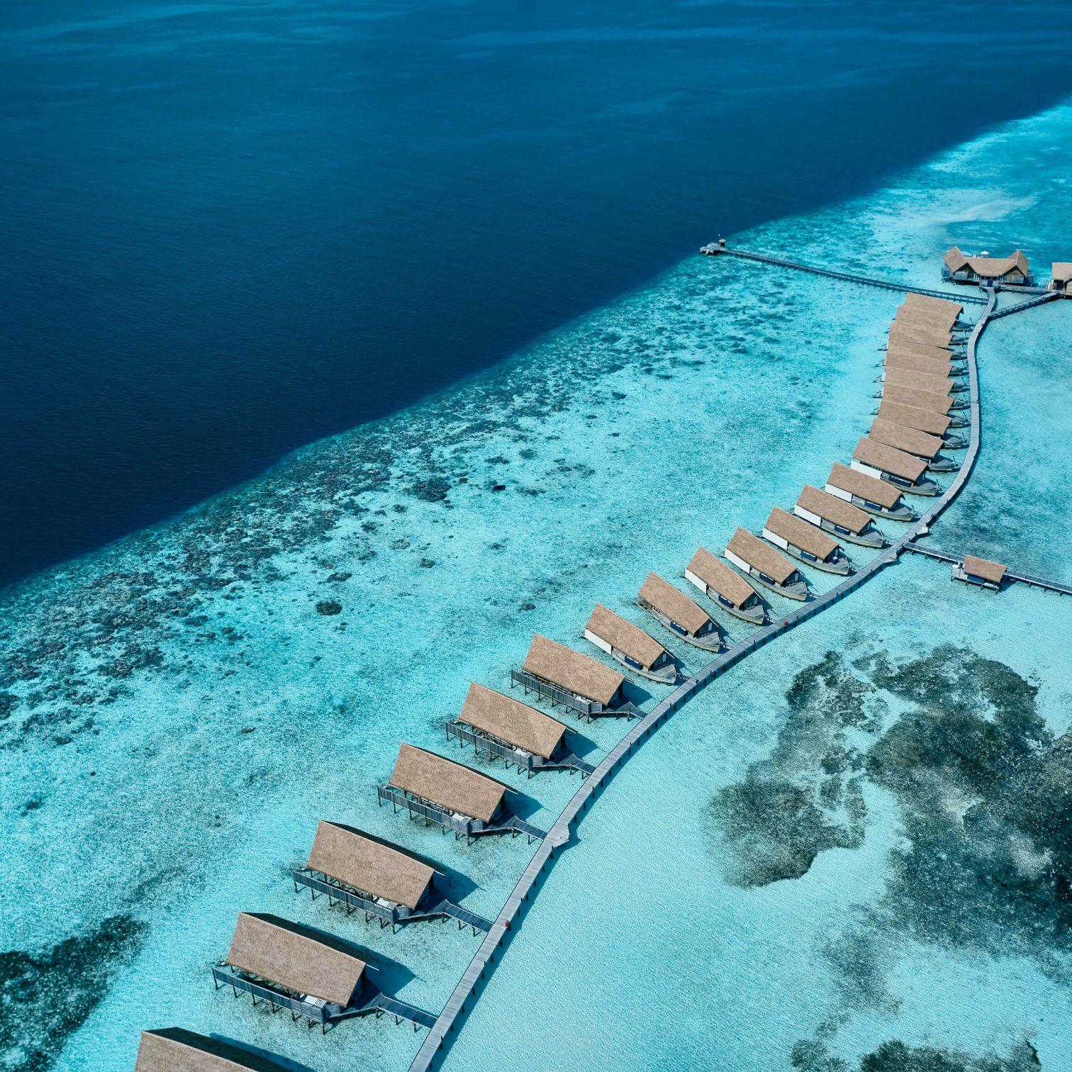 Dhoni Loft Water Villa Aerial