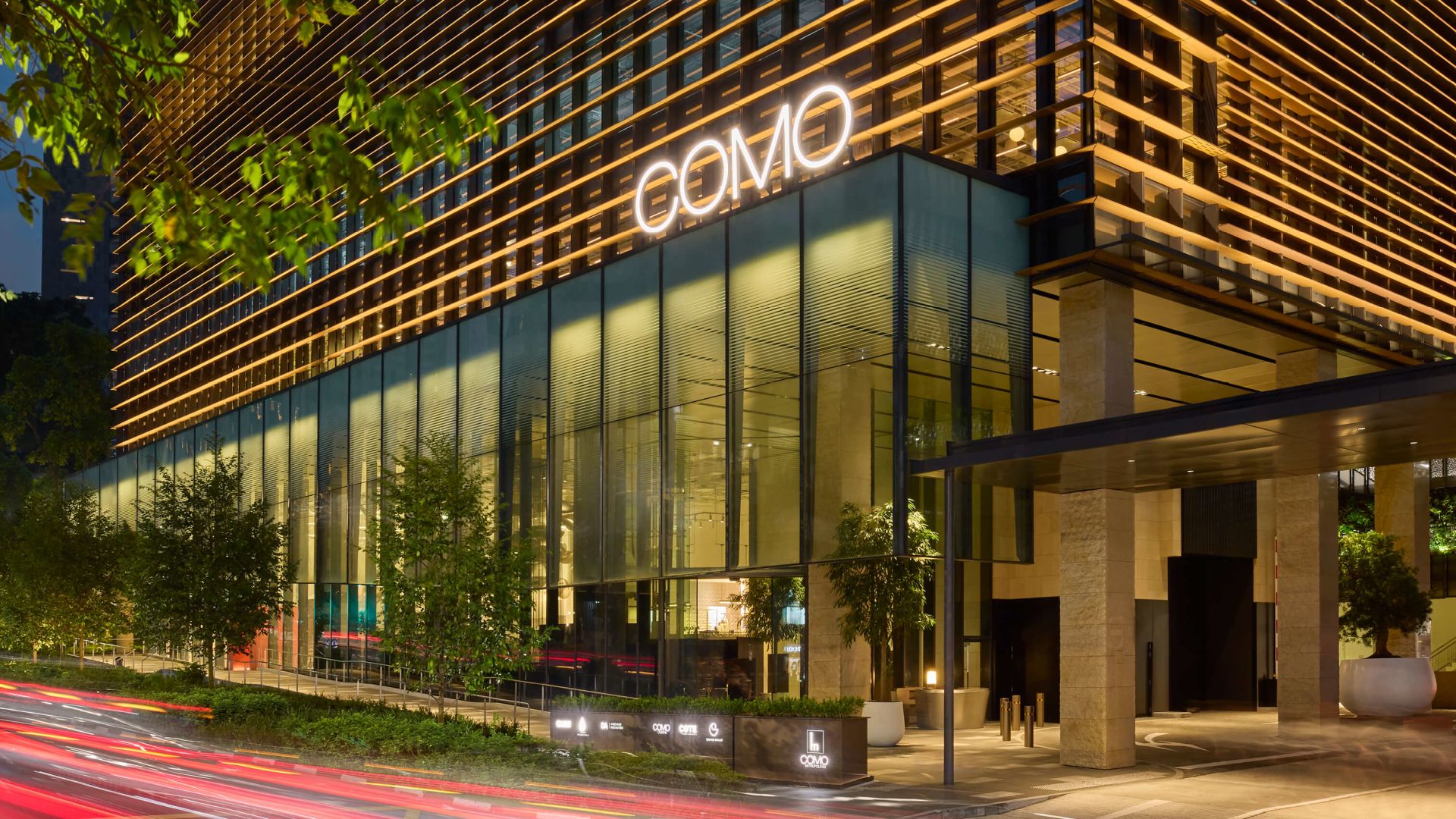 A Building With A Sign On The Front