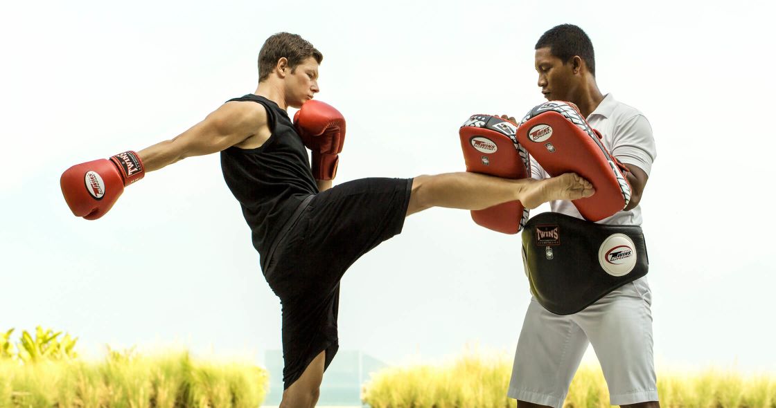 A Man Punching Another Man